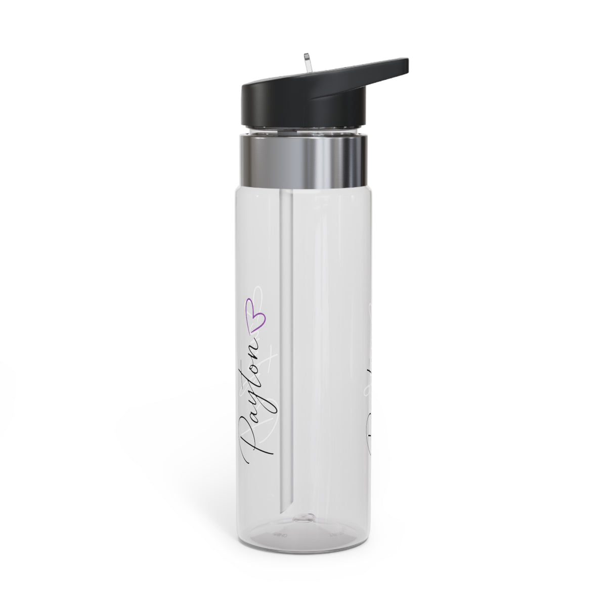 Personalized Name Water Bottle for Girls, Transparent Water Bottle, Cute Drink Bottle for School, Everyday Hydration, Birthday Gift for Her
