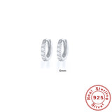 S925 Sterling Silver Circle Earrings with Turquoise and Diamond Inlay 18K Gold Plated Stud Earrings Jewelry