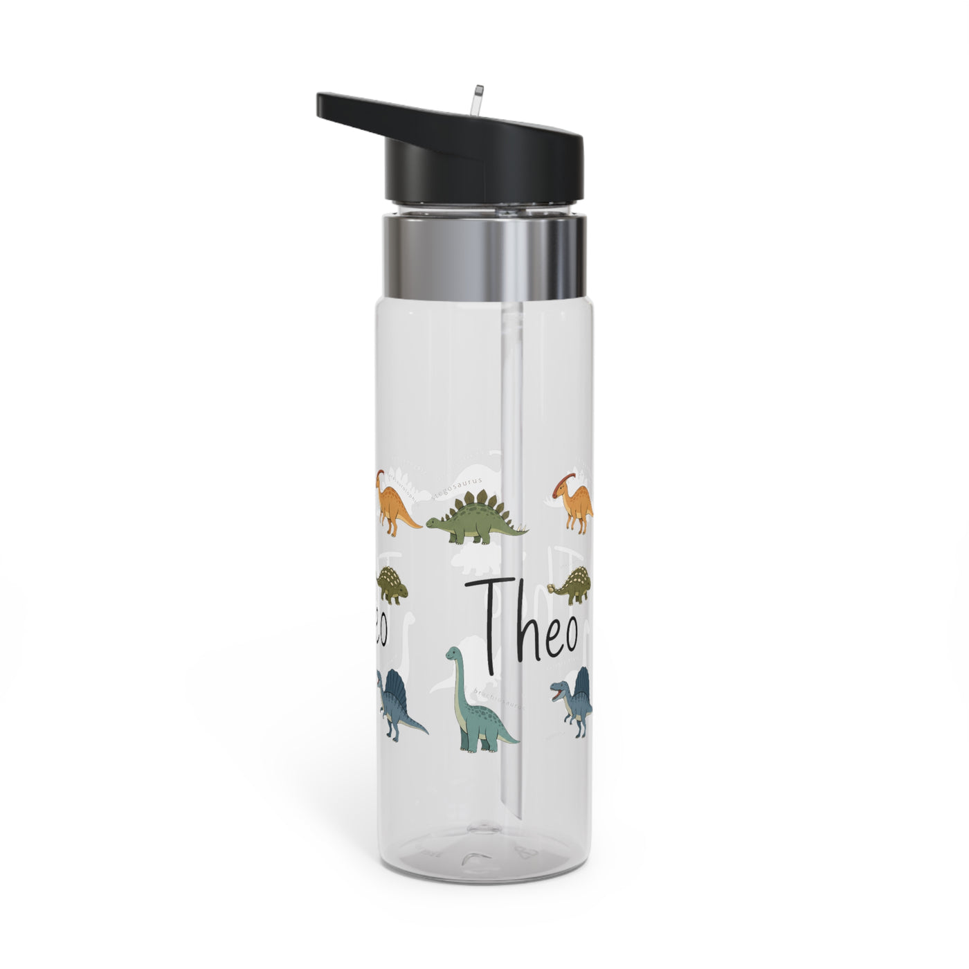 Custom Dinosaur Water Bottle for Kids, Personalized Dino Kids Water Bottle, Dinosaur Gift for Boys, Back to School Bottle, BPA Free