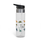 Custom Dinosaur Water Bottle for Kids, Personalized Dino Kids Water Bottle, Dinosaur Gift for Boys, Back to School Bottle, BPA Free