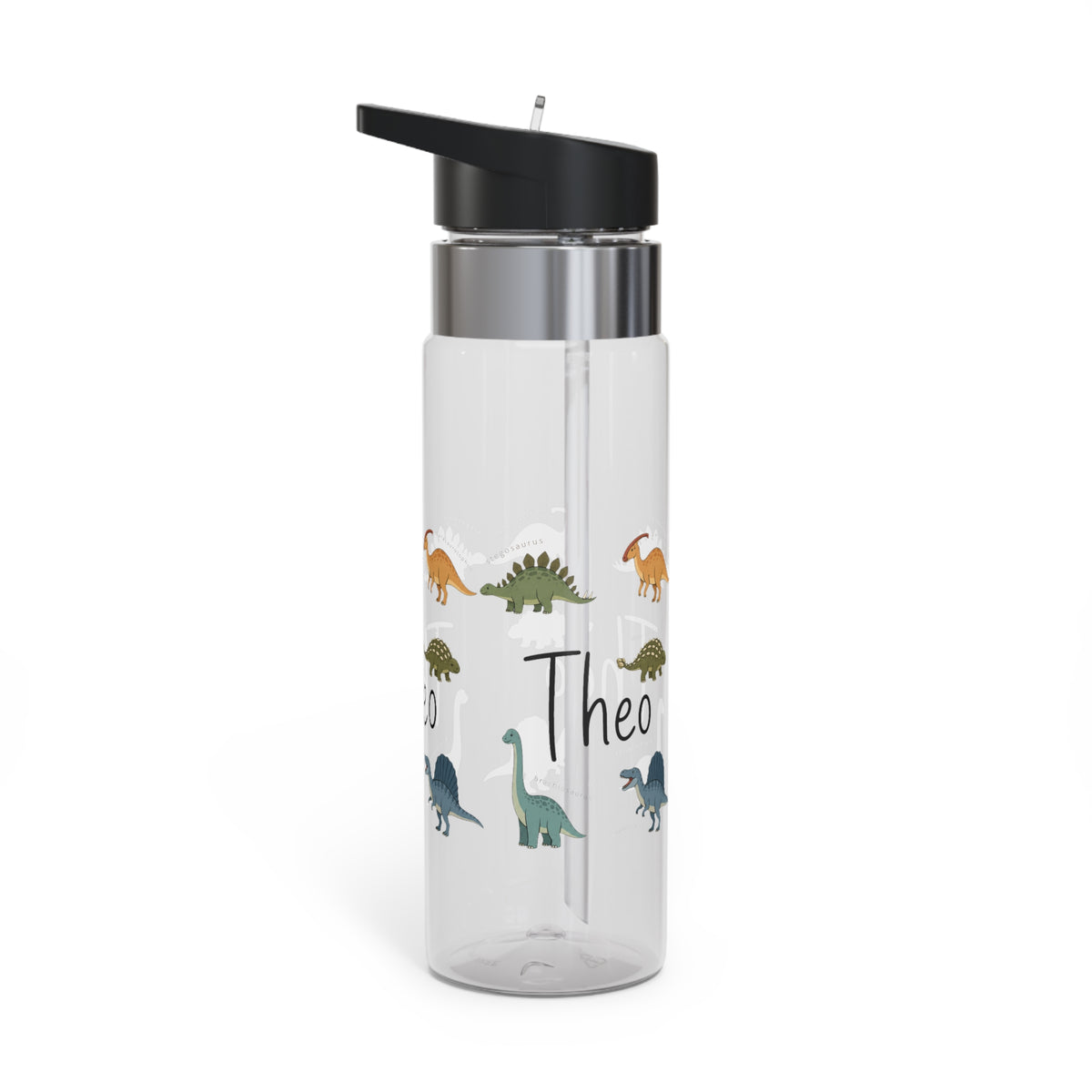 Custom Dinosaur Water Bottle for Kids, Personalized Dino Kids Water Bottle, Dinosaur Gift for Boys, Back to School Bottle, BPA Free