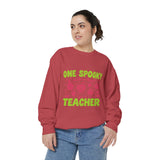 One Spooky Teacher Sweatshirt, Trick or Teach Halloween Crewneck, Cute Educator Gift, Spooky Classroom Shirt, Cute Fall School Outfit