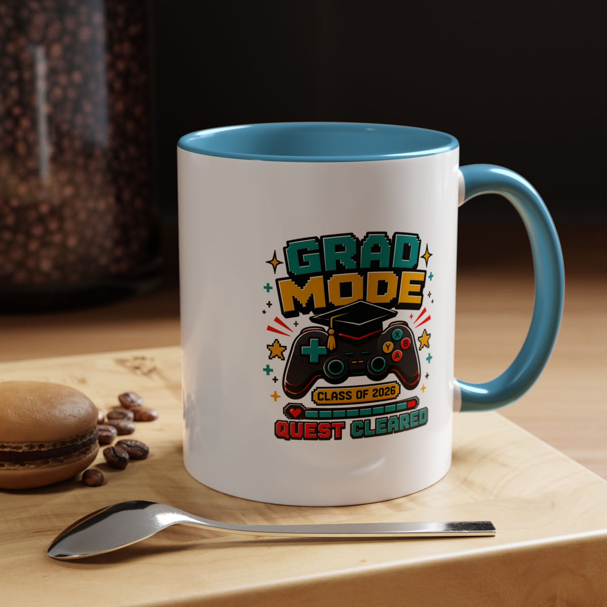 Class of 2026 Gamer Mug, Graduation Coffee Cup, Video Game Gift for Graduate, High School Senior Graduation Present, Grad Mode Quest Cleared