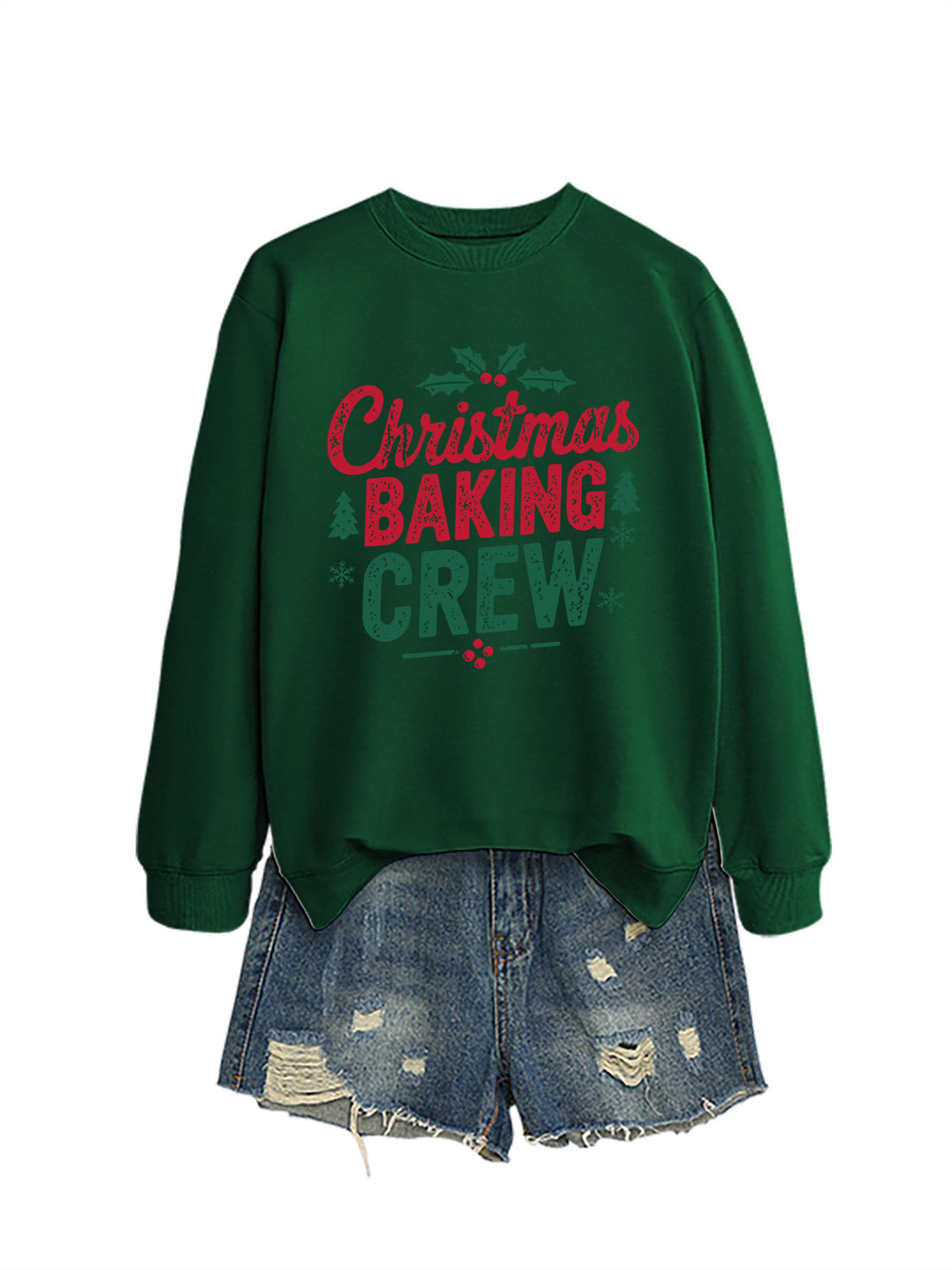 Ladies' Christmas baking crew sweatshirt