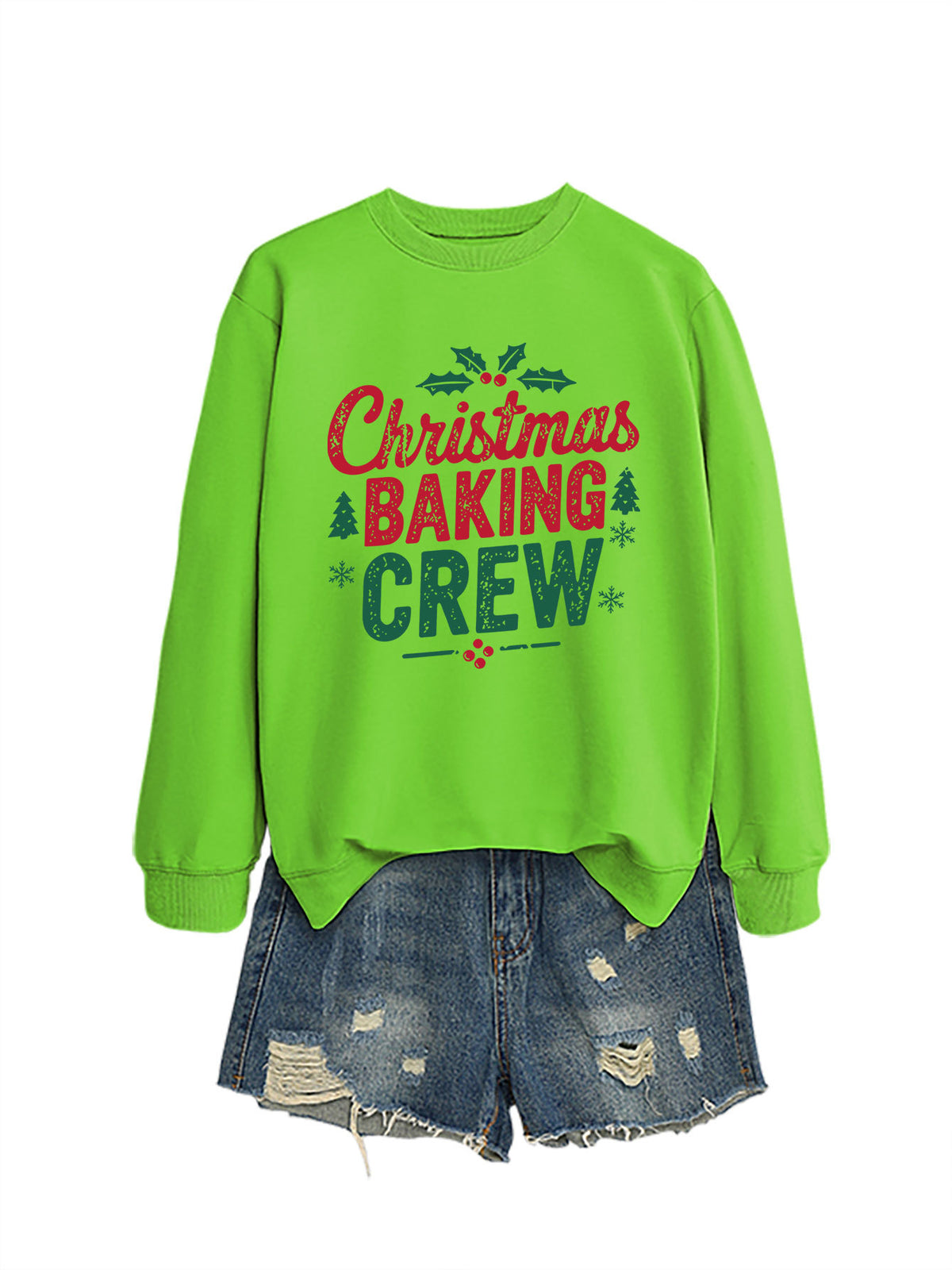 Ladies' Christmas baking crew sweatshirt