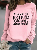 TOGETHEK printed pullover sweatshirt sweatshirt