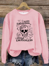 Printed pullover sweatshirt sweatshirt