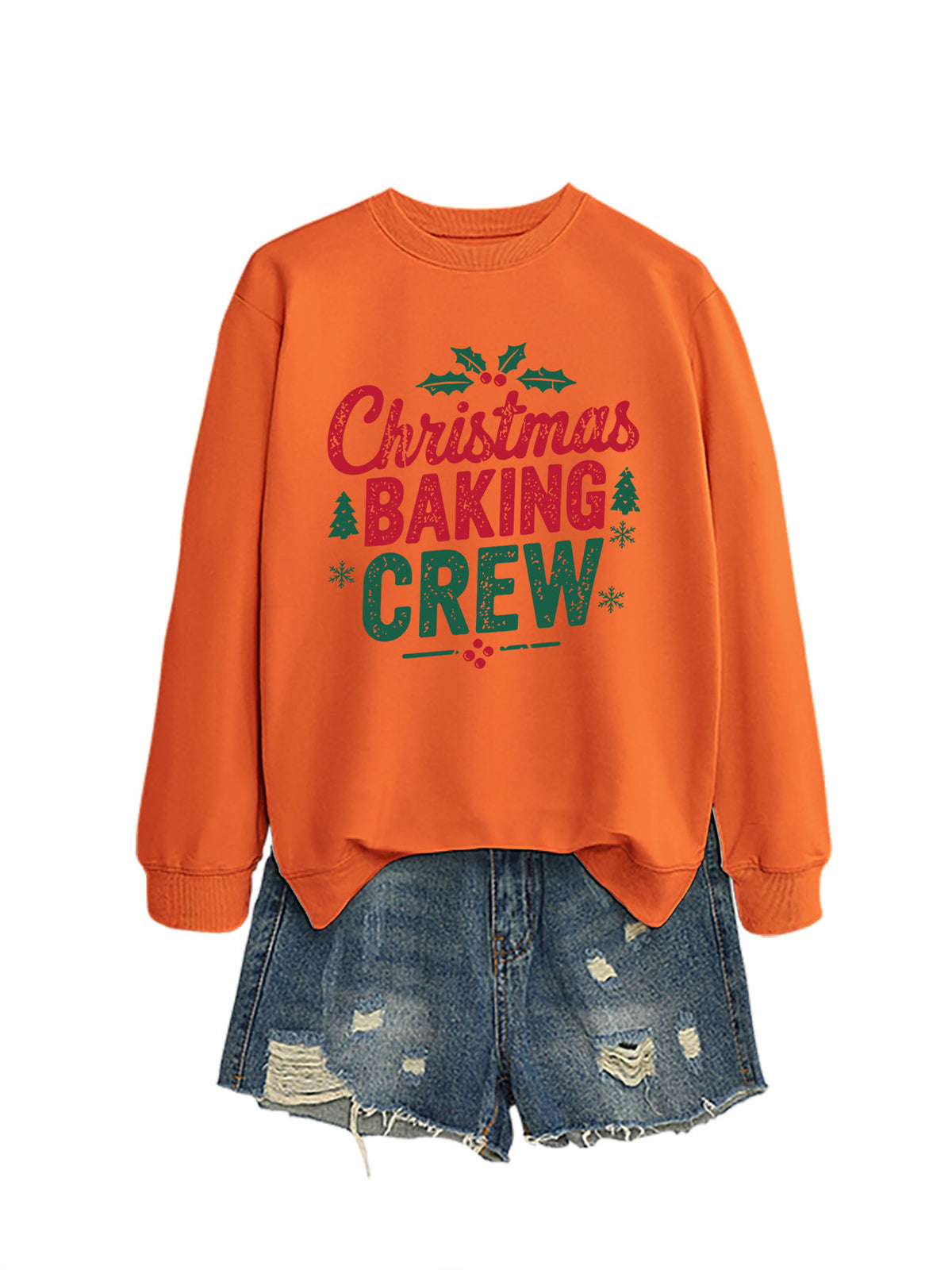 Ladies' Christmas baking crew sweatshirt