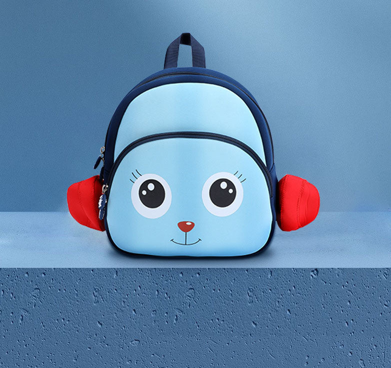 Boys and girls anti-lost bag cartoon backpack diving material children's backpack