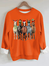 Sweatshirt Christmas pattern print