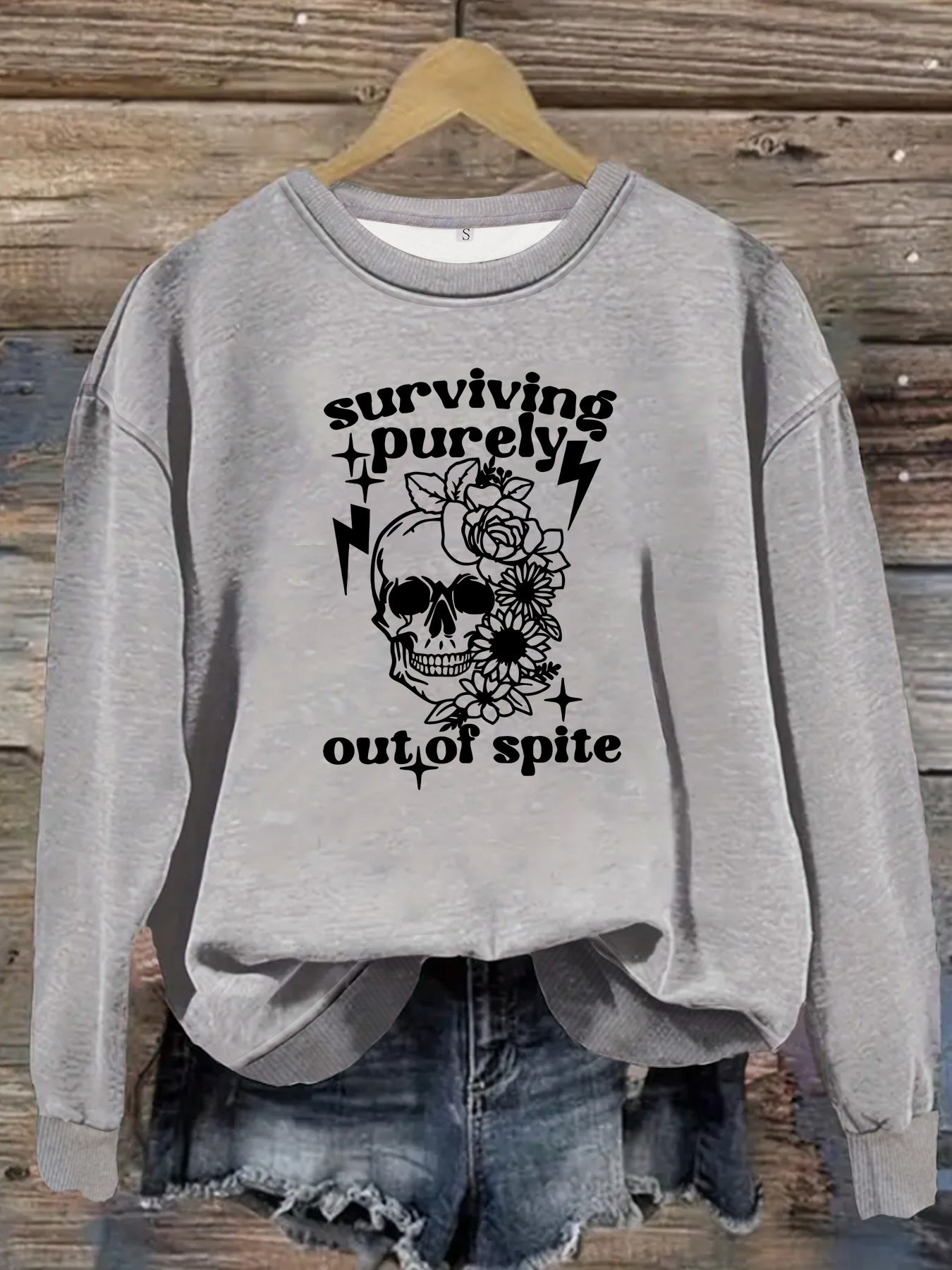 Printed pullover sweatshirt sweatshirt
