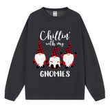 Christmas hoodie Christmas three little people print