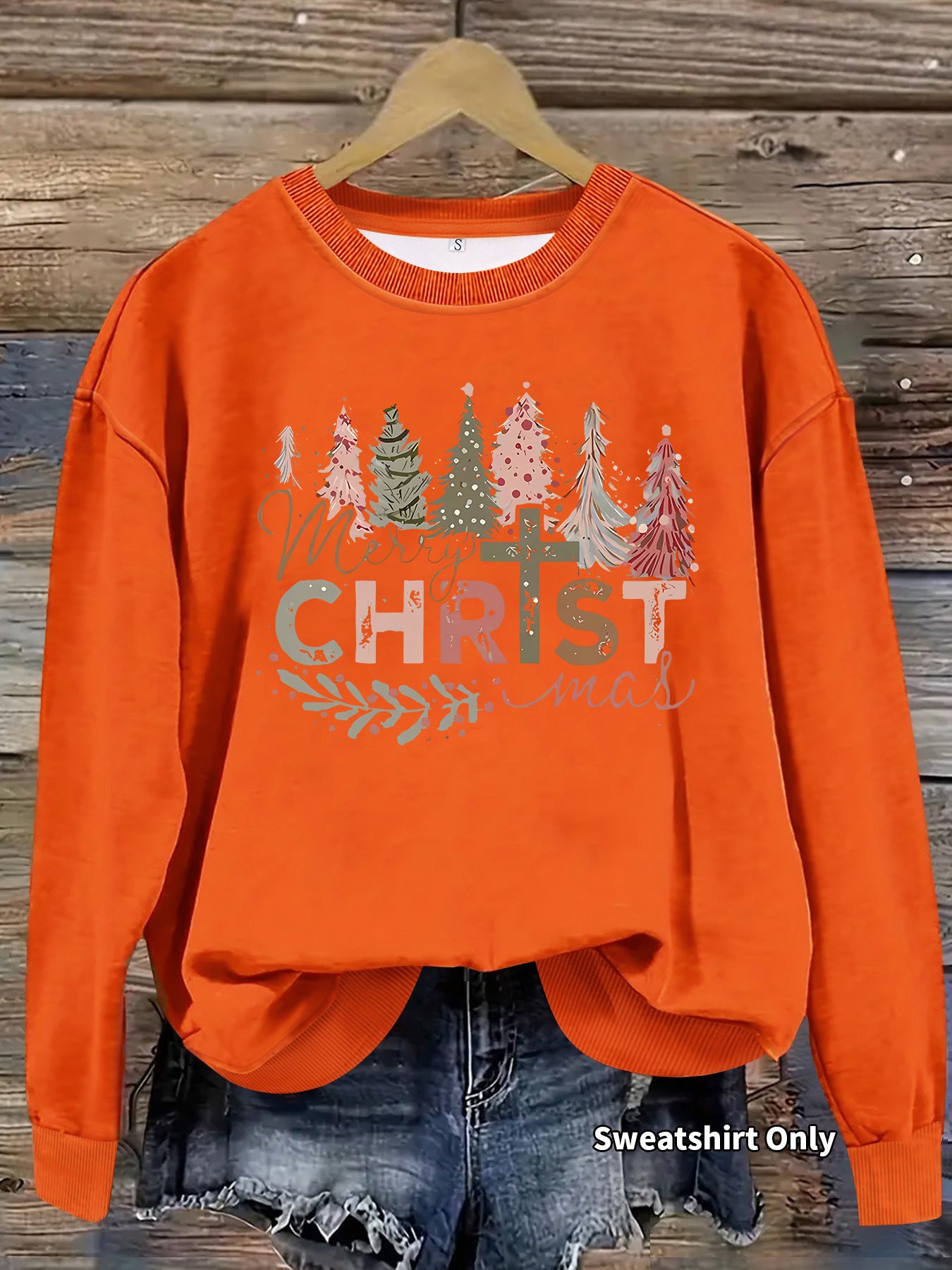 Christmas printed hoodie for women