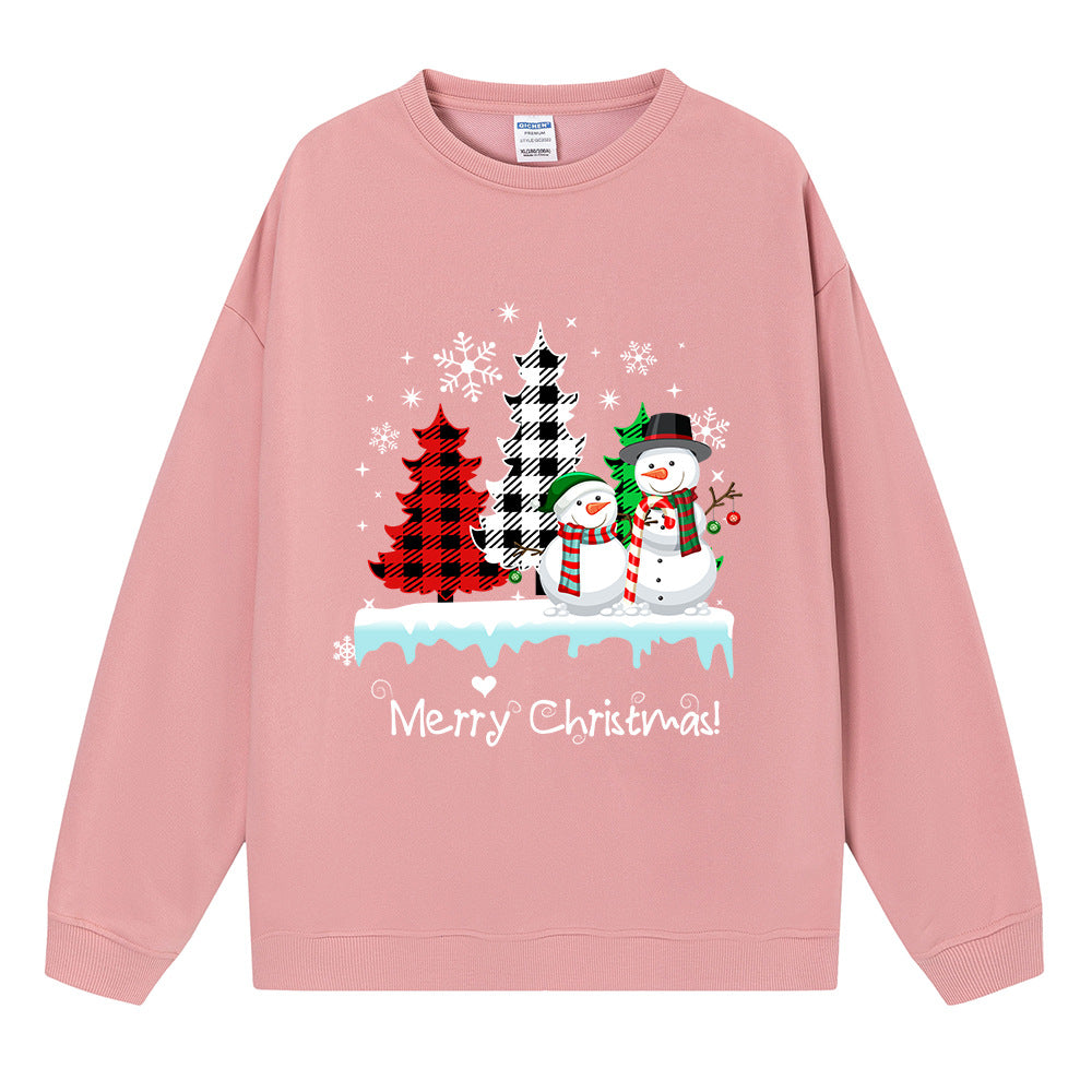Christmas ladies' top snowman Christmas tree sweatshirt