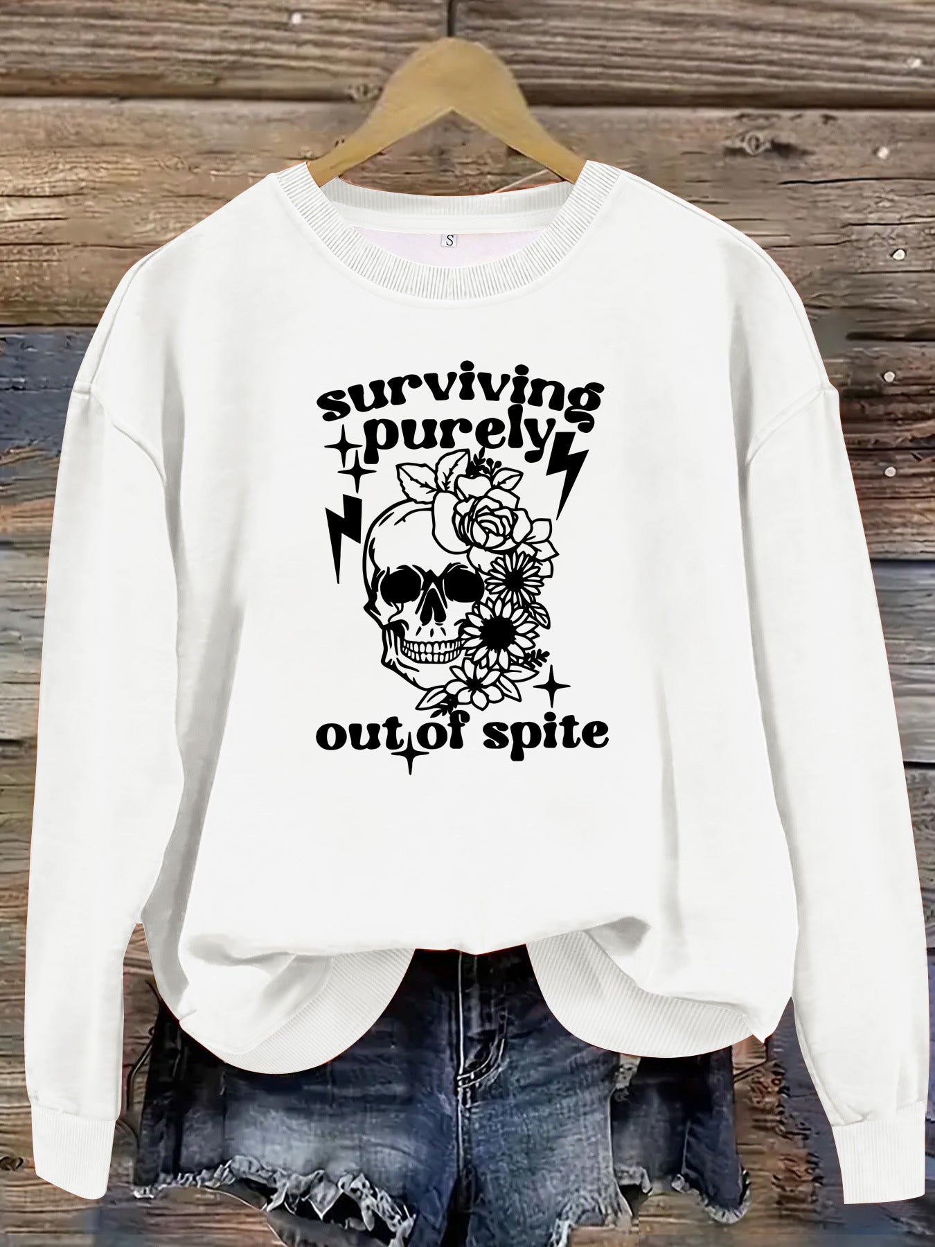 Printed pullover sweatshirt sweatshirt