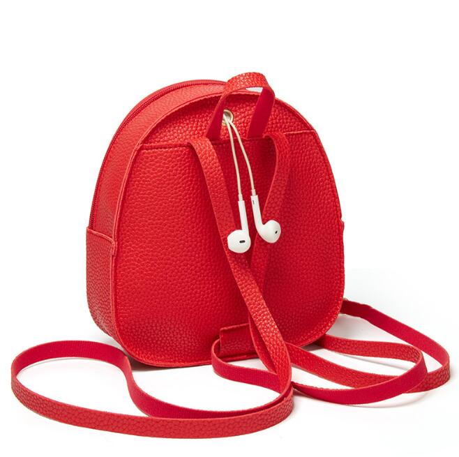 Fashion Women Shoulders Small Backpack Letter Purse Mobile Phone Simple Ladies Travel Bag Student School Backpacks