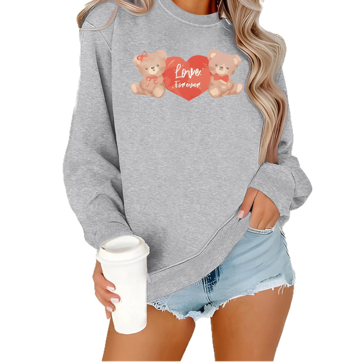 Bottom shirt with fleece hoodie