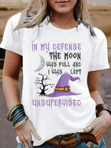 Short sleeved Halloween witch pattern