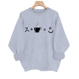 Round neck fleece hoodie