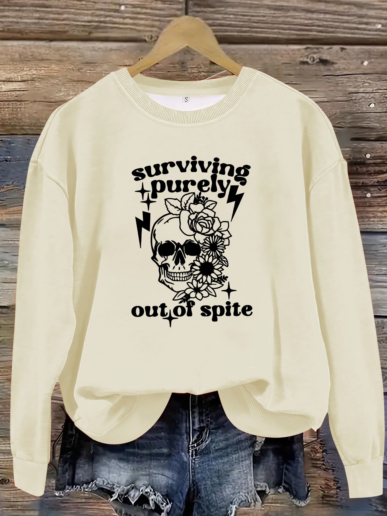 Printed pullover sweatshirt sweatshirt