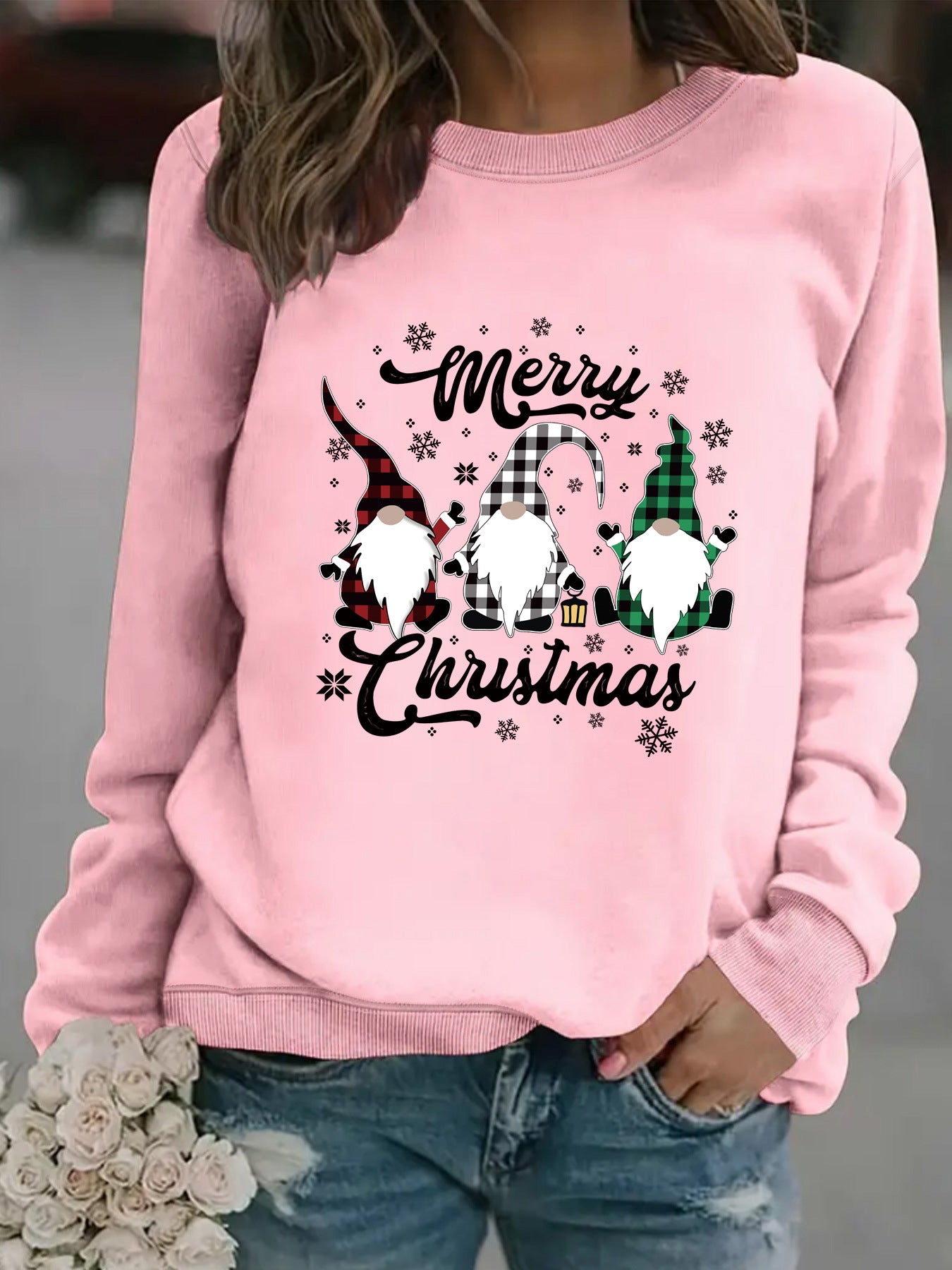 Printed pullover sweatshirt sweatshirt