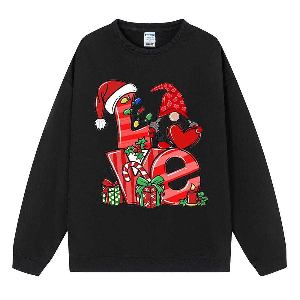 Love Christmas Gift Medium length Women's Christmas Hoodie