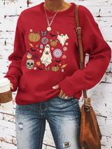 Round neck sweatshirt sports sweatshirt