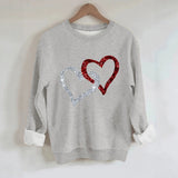 Printed loose women's fleece hoodie