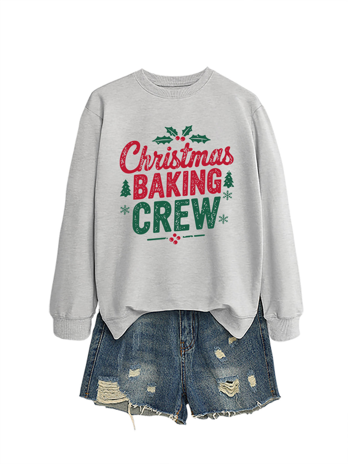 Ladies' Christmas baking crew sweatshirt