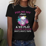 Short sleeved women's t-shirt skeleton Halloween