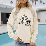 Slogan printed pullover sweatshirt sweatshirt