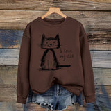 Round neck fleece hoodie