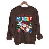 Christmas printed pattern hoodie
