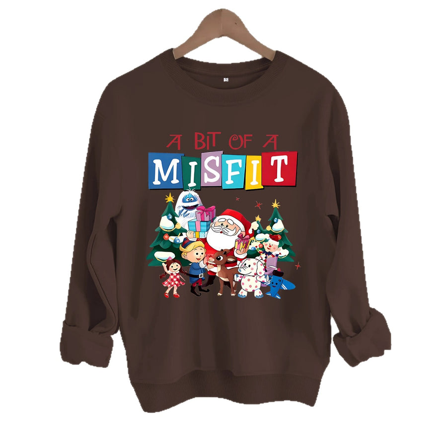 Christmas printed pattern hoodie