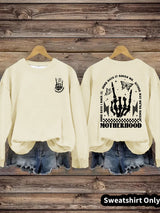 Printed pullover sweatshirt sweatshirt