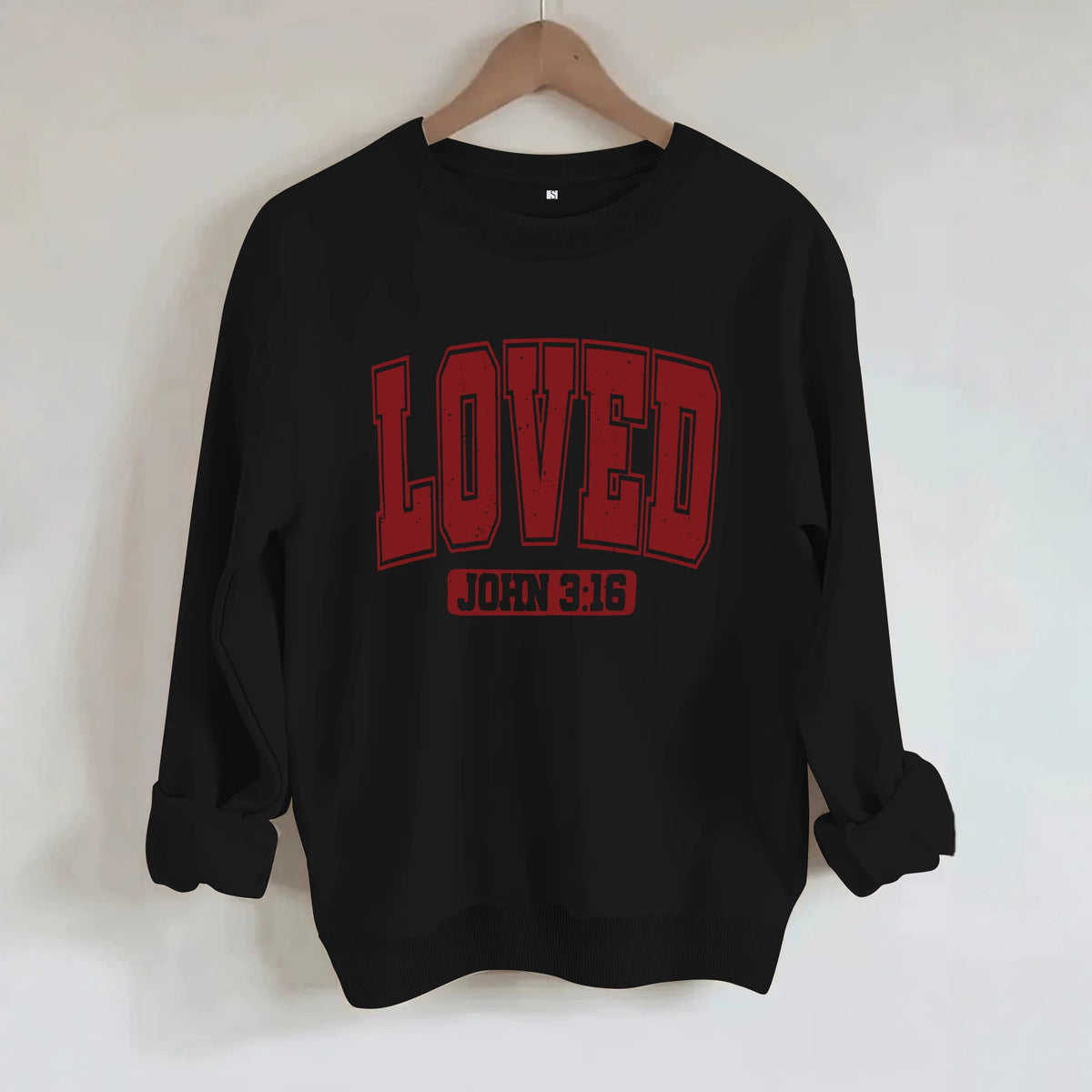 Loose velvet sweatshirt