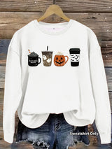 Round neck hoodie for women Halloween