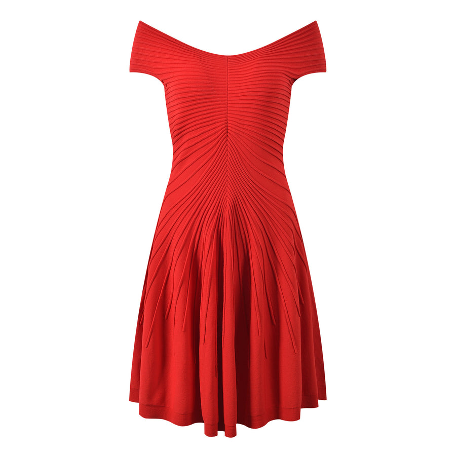 Sleeveless V-neck A-line dress