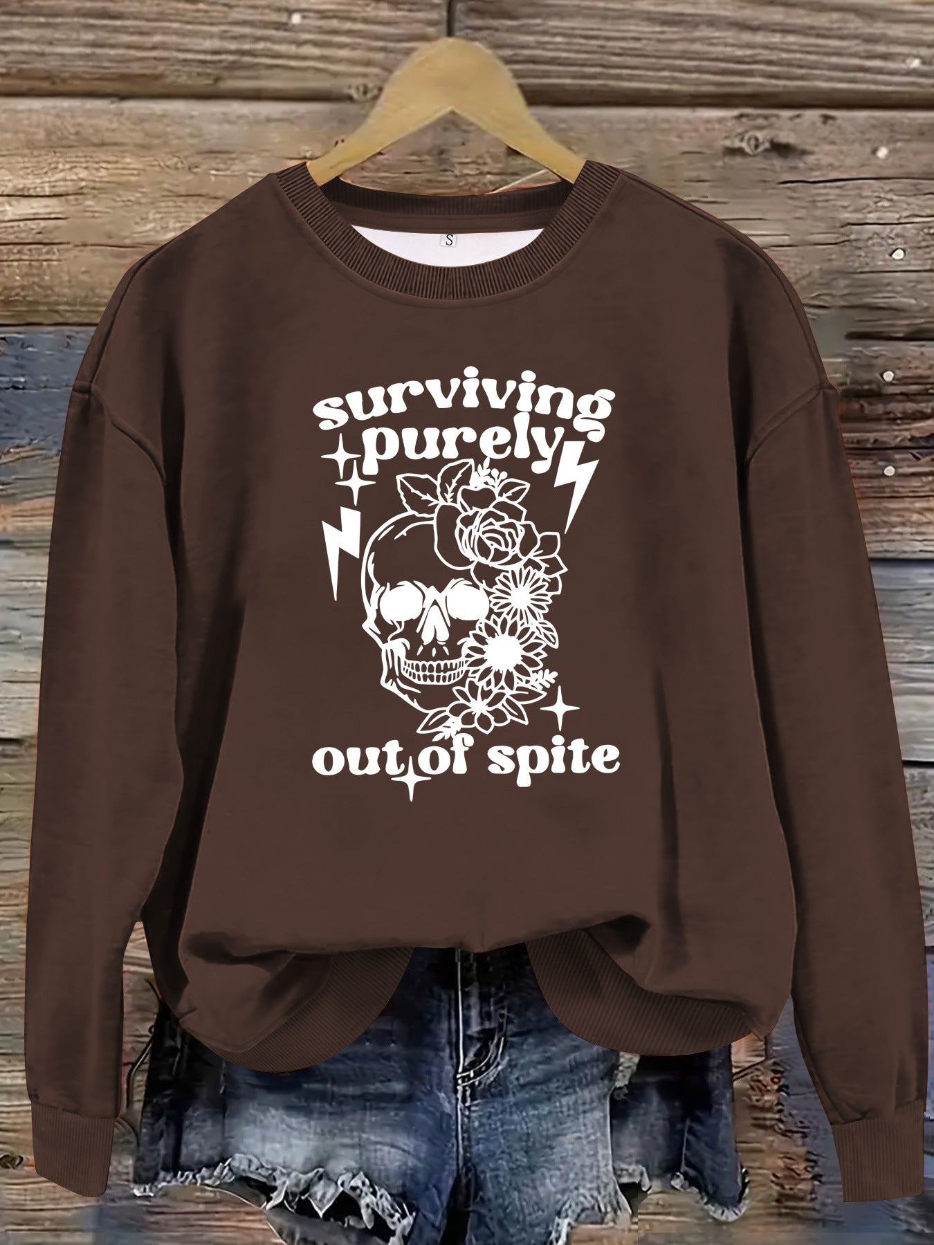 Printed pullover sweatshirt sweatshirt