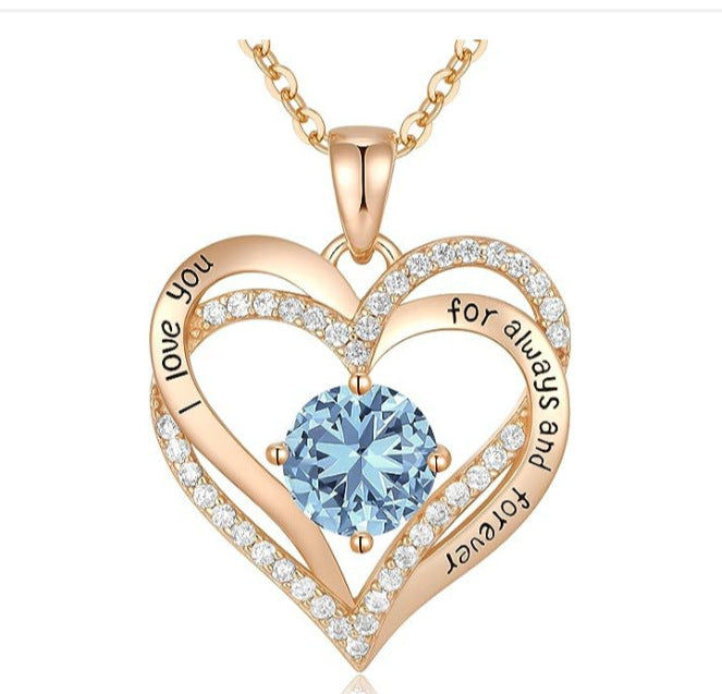 Fashionable Rose Gold and Silver Color Pendant Necklace for Women, Elegant OL Style, High-End Jewelry