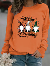 Printed pullover sweatshirt sweatshirt