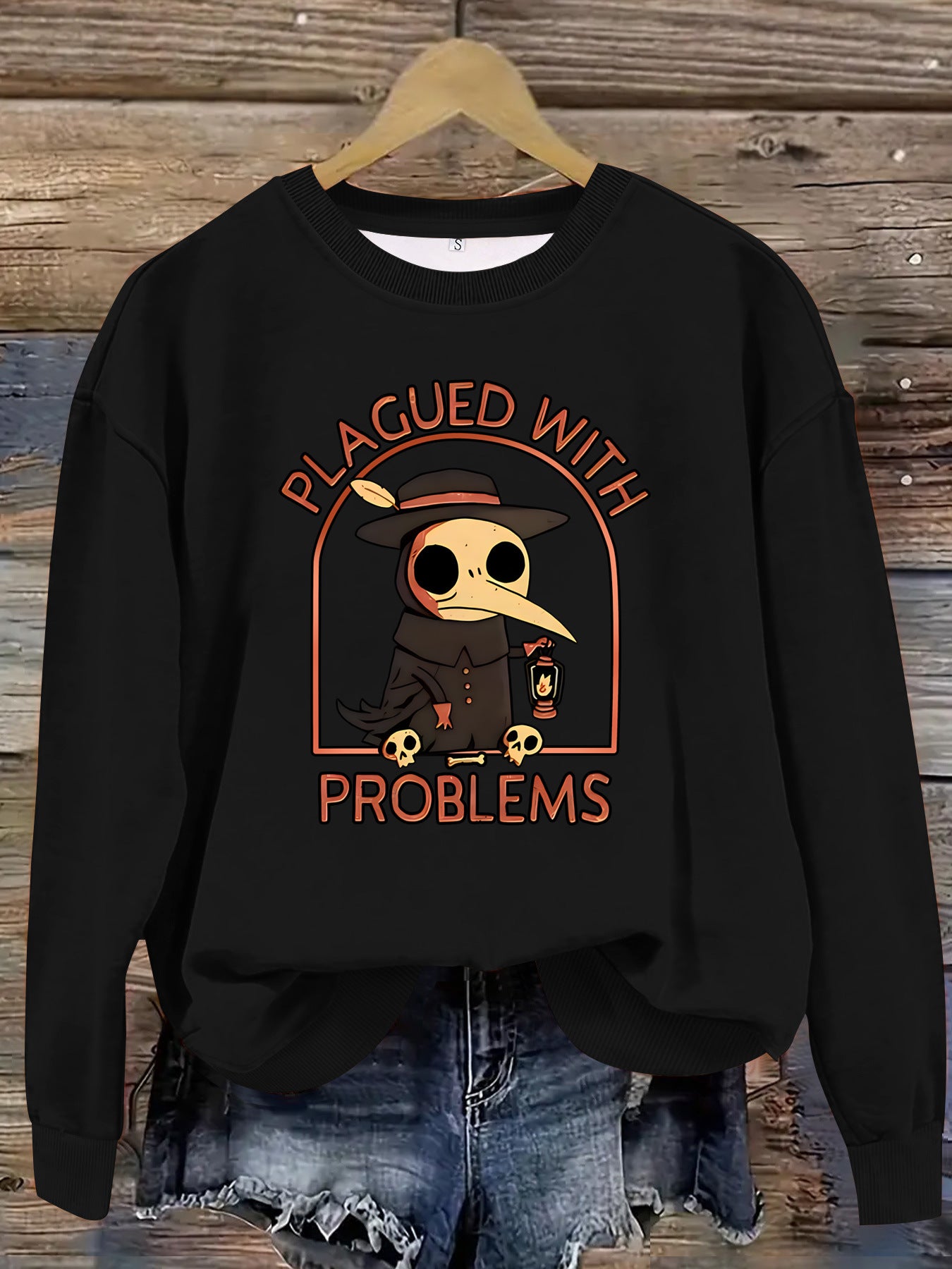 Printed pullover sweatshirt sweatshirt
