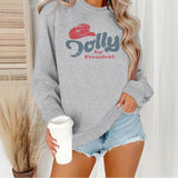 Round neck fleece hoodie