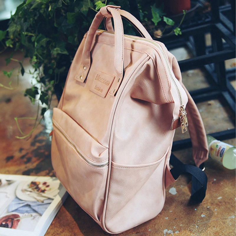 Mummy Diaper Backpacks Fashion Nappy Bag Large Capacity Baby Nursing Handbag High Quality PU Leather Travel Backpack MBG0150