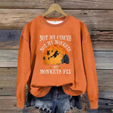 Printed pullover sweatshirt sweatshirt