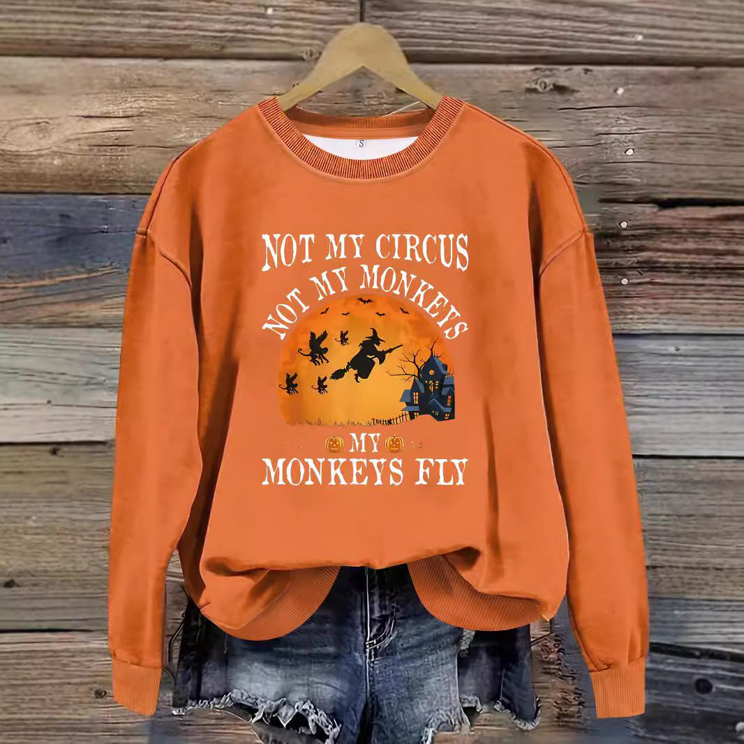 Printed pullover sweatshirt sweatshirt