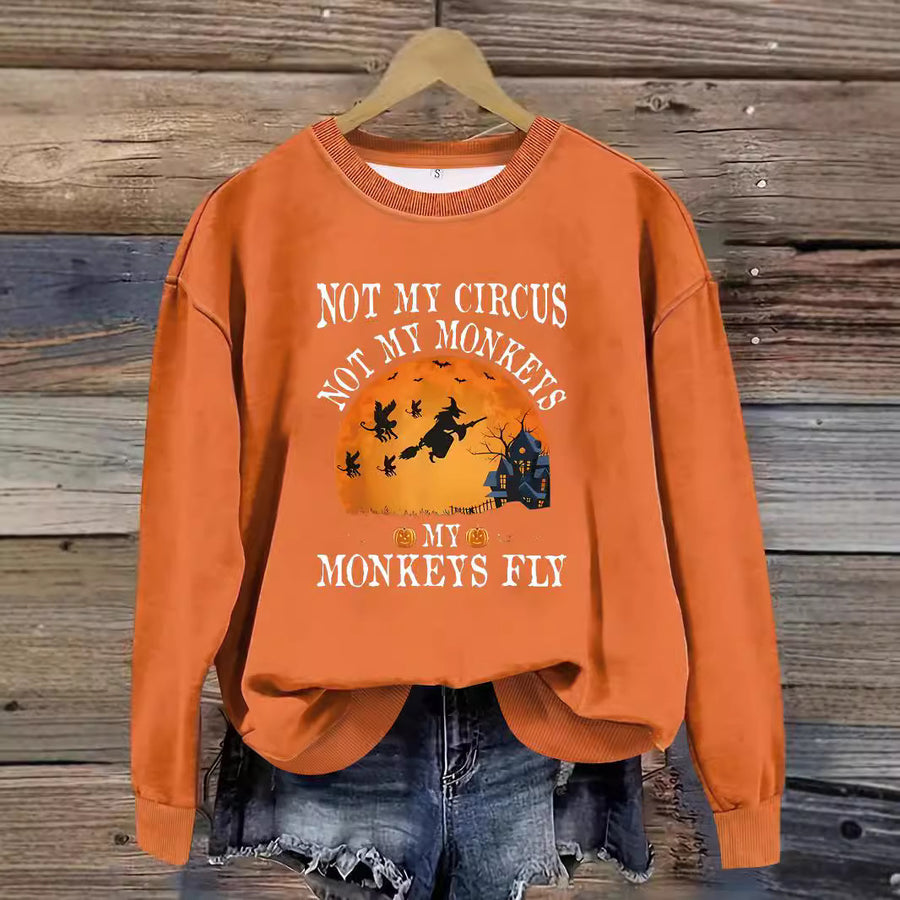 Printed pullover sweatshirt sweatshirt