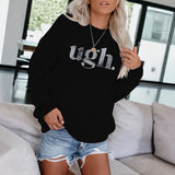 Round neck fleece hoodie