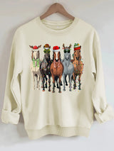 Sweatshirt Christmas pattern print