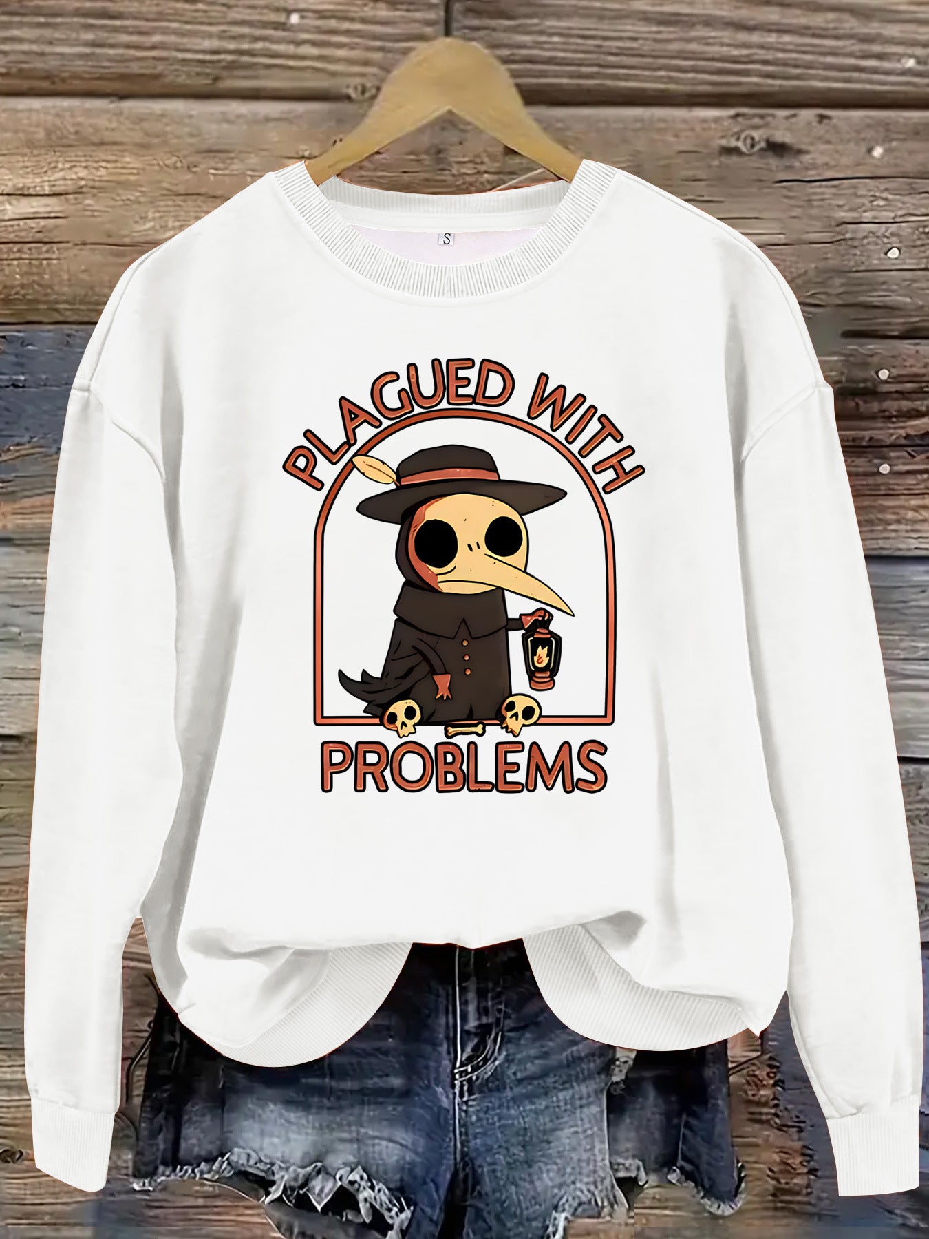 Printed pullover sweatshirt sweatshirt